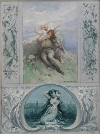  / Studie k nástěnné malbě / Adolf Liebscher