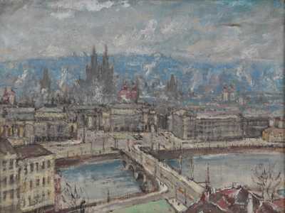  / Panorama Starého města / František  Max