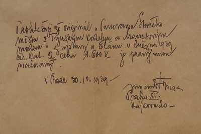  / Panorama Starého města / František  Max