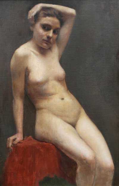  / Dívka v ateliéru / Maxmilian Pirner