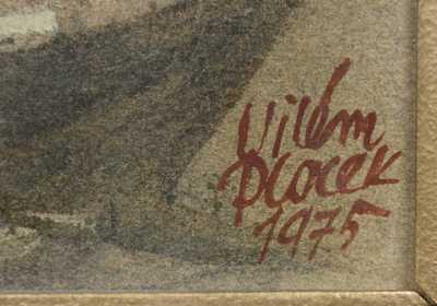  / Loďka v průplavu / Vilém  Plocek