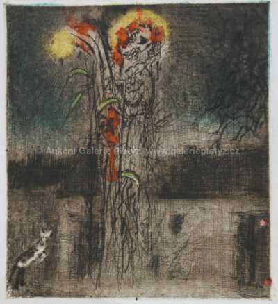  / Ecce homo s měsícem / Bohuslav Reynek