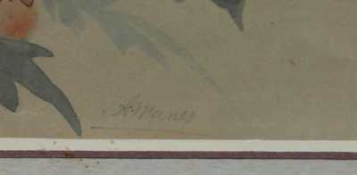  / Zátiší s ptáčkem / Amalie Mánesová