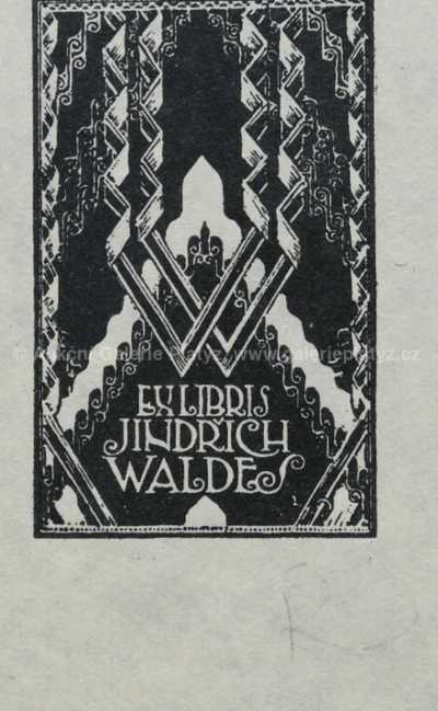  / Exlibris Jindřich Waldes / František Kupka