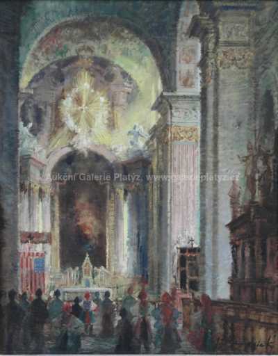  / Interiér kostela / Josef Jiří Kamenický