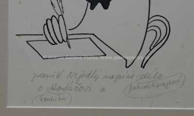  / Karikatura Voskovec & Werich / Antonín Pelc