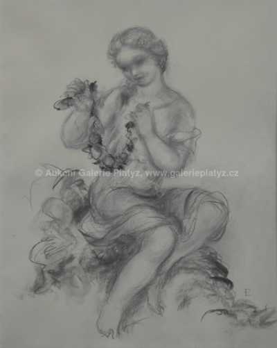  / Děvče s věnečkem / Linka Scheithauerová-Procházková