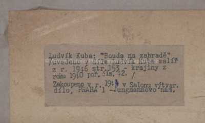  / Bouda na zahradě / Ludvík Kuba