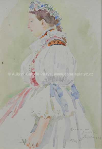  / Dívka v kroji / František Hlavica