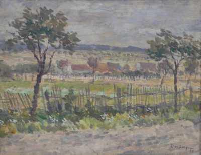  / Pohled na vesničku / Václav Rabas