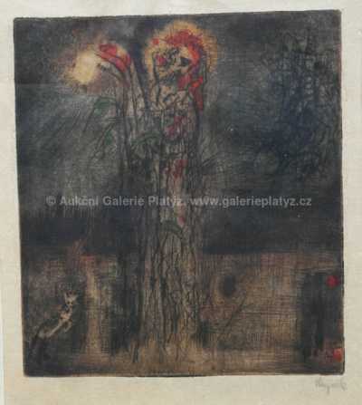  / Ecce homo s měsícem / Bohuslav Reynek