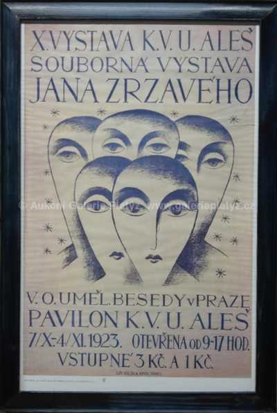 Jan Zrzavý - Sběratelské vydání plakátu