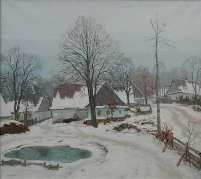  / Zasněžená vesnička / Karel Schadt