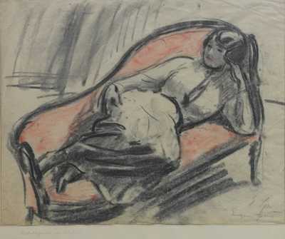  / Odpočinek v ateliéru / Eugen Spiro