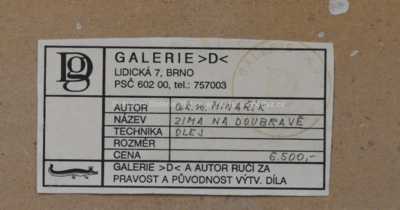  / Zima na Doubravě / Josef Mathias Minařík