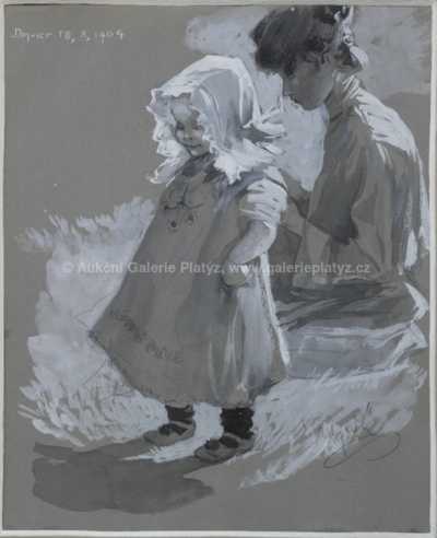  / Dvě děvčata / Karel Nejedlý