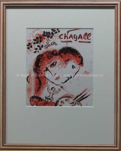 Marc Chagall - Milenci v červeném
