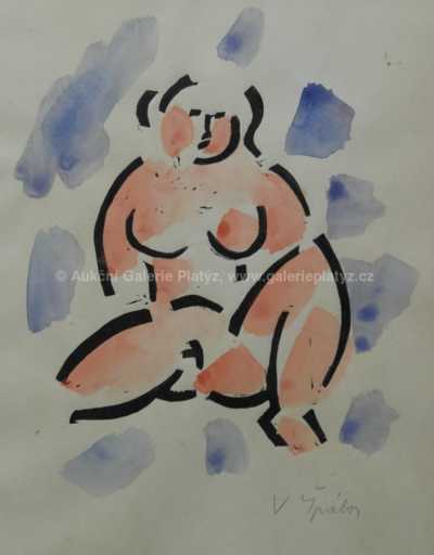  / Sedící děvče / Václav Špála