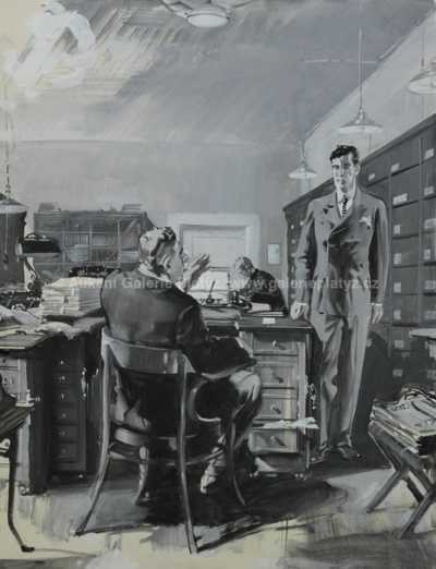  / V kanceláři / Zdeněk Burian