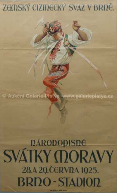  / Plakát k NÁRODOPISNÝM SVÁTKŮM MORAVY / Joža Uprka