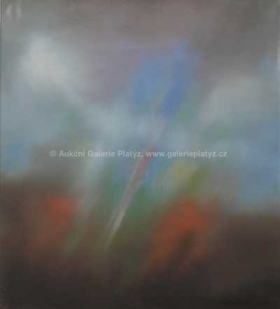  / Jarní motiv červený / Oldřich Eichler