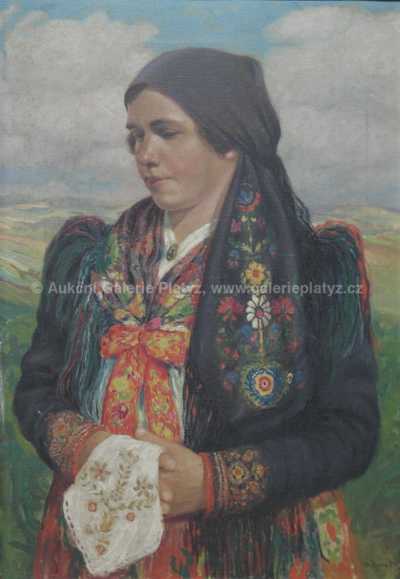  / Krojovaná dívka /   Autor neurčen