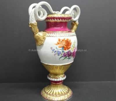  / Váza s hady /  Porcelán