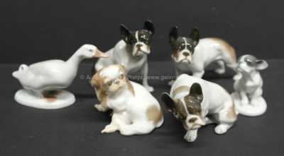  / Konvolut šesti zvířátek /  Porcelán