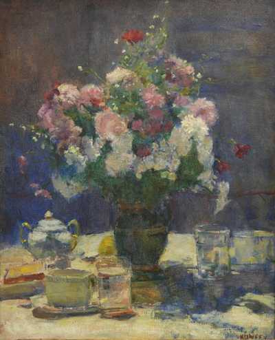  / Zátiší s květinou / Lajos  Kunffy