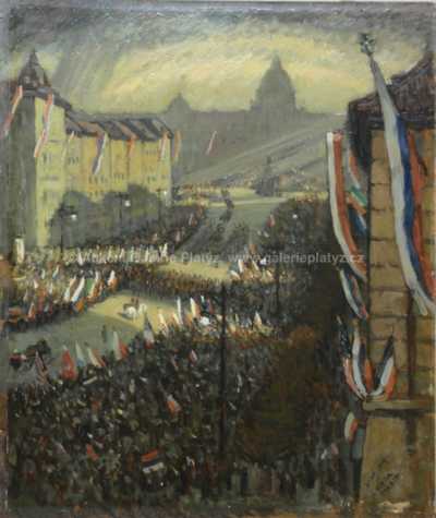  / Oslavy na Václavském náměstí / Viktor Stretti