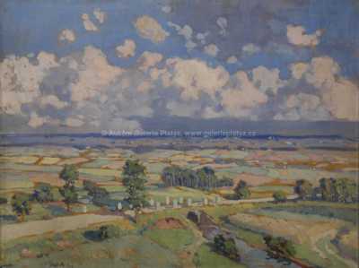  / Pohled na závodní trať / Vilém  Kreibich