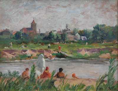  / Koupání u Čelákovic / Bohumír Číla