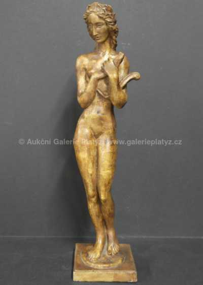  / Dívka s loutnou / Antonín  Procházka_