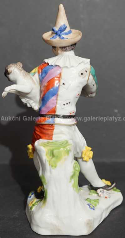  / Klaun s psíkem /  Porcelán