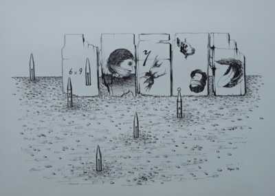  / Cyklus Střelnice - 6x9 / Marie Čermínová - Toyen