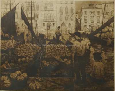  / Trh s melouny v Benátkách / František Tavík Šimon