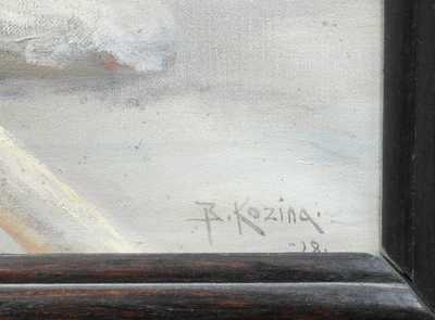  / Chaloupky v zimě / Bohumil Kozina