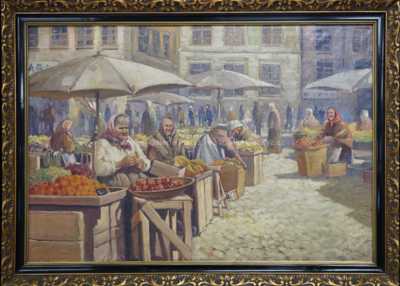 Antonín Augusta - Trh na Staroměstském náměstí