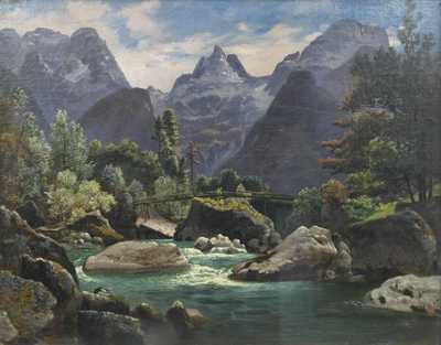  / Řeka v horách /   Neznačeno