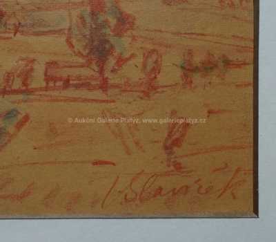  / Krajina s vesnicí / Jan Slavíček