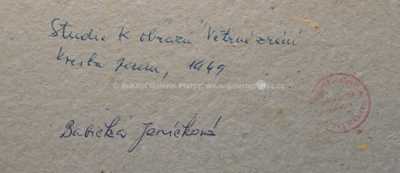  / Studie k obrazu Větrné zrání / Václav Rabas