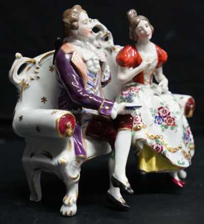  / Dáma s kavalírem /  Porcelán