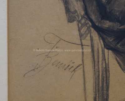  / Malířka v ateliéru / František Ženíšek