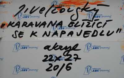  / Karavana blížící se k napajedlu / Josef Velčovský