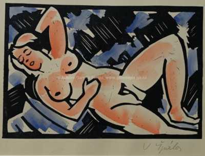  / Ležící akt / Václav Špála