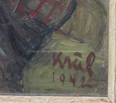  / Dívka s kyticí / Josef Krčil