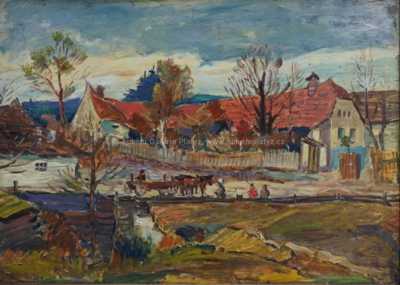 / Povoz před chalupou /   Neznačeno