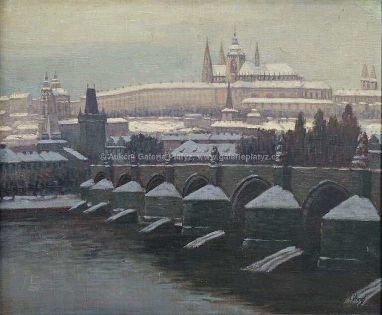  / Pohled na Pražský hrad / Alois Vladislav Vraný