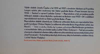  / Knižní obálky Josefa Čapka / Josef Čapek