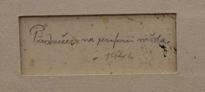  / Předvečer na periferii města / Ota Bubeníček